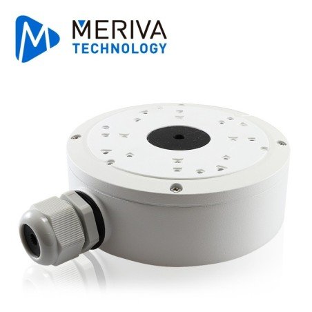 Caja de conexiones - junction Meriva technology mva-jb0302 box para cámaras montaje en pared o en techo. Compatible con cámaras