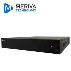 VMS, NVR 32ch Meriva Technology MVMS-2132 graba, decodifica, centraliza NVR-DVR-ipc, h.265, 1 HDMI + 1 VGA simultaneas, entrada-