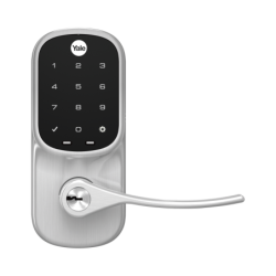 Cerradura autónoma yrl226 con teclado táctil y manija, Smartphone control opcional, para puertas de 35 mm a 45 mm de espesor.
