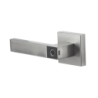 Manija Castelli biométrica, níquel satinado, 30 usuarios, para puerta izq. o derecha de 60-70mm