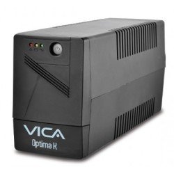 No break Vica optima k 1000va, 550w con regulador integrado 6 contactos. 3 años de garantía.