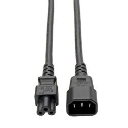 Cable Tripp-Lite adaptador de alimentación para laptop, adaptador c14 a C5, 2.5a, 250v, 18 AWG, 1.83 m [6 pies], negro P014-006