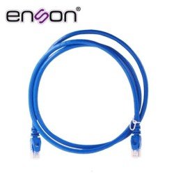 Patchcord UTP cat6 Enson p6012l 120 cm color azul pro-ii 100% cobre