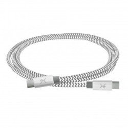 Cable USB Tipo C a USB Tipo C PERFECT CHOICE PC-101697 - 1 m, Plata