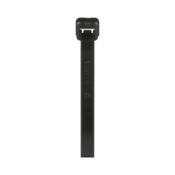 Cincho de nylon 6.6 de bloqueo, 188 mm de largo, color negro, exterior resistente a rayos uv, paquete de 1000pz