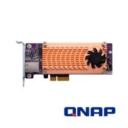 Qnap qm2-2s-220a dual m.2 22110/2280 SATA SSD expansion card (PCIe gen2 x2) low-profile bracket pre-loaded low-profile flat and