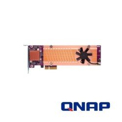 Qnap qm2-4p-342 quad m.2 PCIe SSD expansion card, supports up to four m.2 2280 form factor m.2 PCIe (gen3 x2) SSDs, PCIe gen3 x4