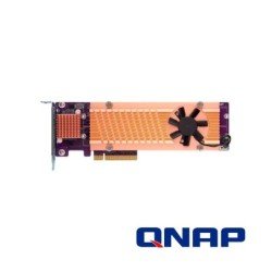 Qnap qm2-4p-384 (formly qm2-4p-384a) quad m.2 PCIe SSD expansion card, supports up to four m.2 2280 form factor m.2 PCIe (gen3 x