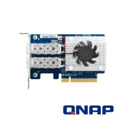 Qnap QXG-10G2SF-CX4 dual-port SFP+ 10GBe network expansion card, low-profile form factor, PCIe gen3 x8