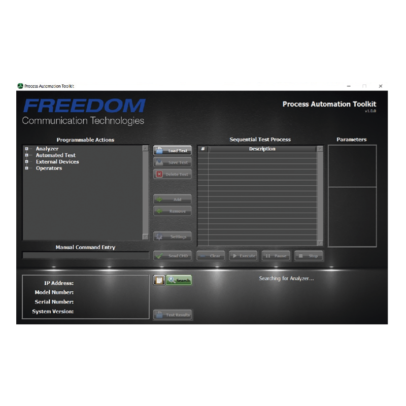 Kit de Herramientas en Software para Automatización de Procesos en Analizadores FREEDOM.