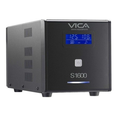 No break Vica 1600va, 900w pantalla LCD 8 tomas reguladas y respaldadas 3 años de garantía.