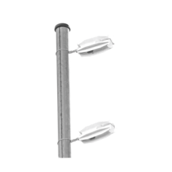 Aislador blanco para postes de esquina de alta resistencia con anti uv de uso en cercos eléctricos