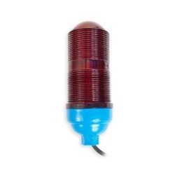 Lámpara de obstrucción con globo rojo de policarbonato