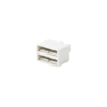 Clip de puente, para uso con regletas s66 de Siemon, de 1 par, color blanco