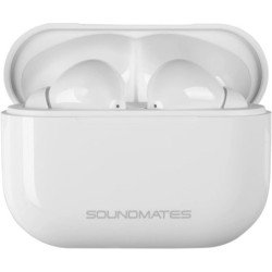 Soundmate v2 white audífono tws con estuche de carga blanco