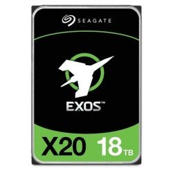 Disco duro interno 18 TB Seagate Exos X20 3.5 escritorio SATA3 6GB/s 256MB 7200RPM 24x7 hotplug NAS-NVR-Server-Datacenter