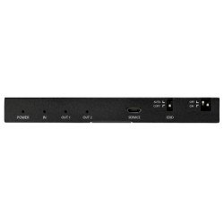 Divisor HDMI de 2 Puertos, 4K 60Hz con Escalador Incorporado, Negro, Metal, HD 720, HD 1080, 3840 x 2160, 60 Hz, 2.0b, 3.5 mm