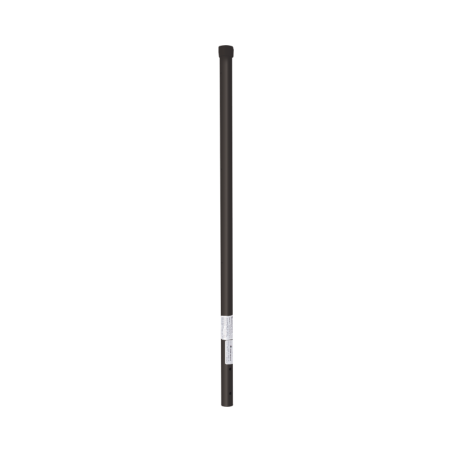 Poste de esquina color negro para cerca electrificada. Tubo galvanizado cal. 18 de 1" diam. Y 0.8m alto con tapón, ideal para 3