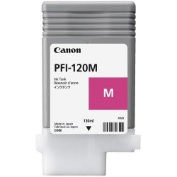 Tanque de tinta Canon PFI-120 m magenta rendimiento 130 ml, compatible con TM-200, TM-205, TM-300, TM-305.