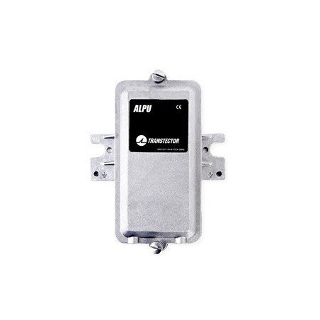 Protector metálico contra descargas atmosféricas PoE individual de 10/100/1000 Mbps