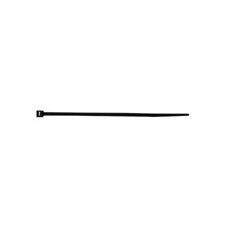 Corbata de nylon color negro, 2.5 x 100mm (100 piezas)