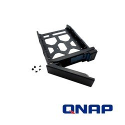 Qnap tray-35-NK-blk03 HDD tray for 3.5" and 2.5" drives without key lock black plastic with 6 x screws for 2.5" HDD tooless
