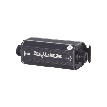 Extensor PoE gigabit para 100 metros, intemperie (IP66), 1 puerto de entrada Poe, 1 puerto de salida Poe, compatible con ieee802