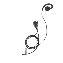 Micrófono de solapa con audífono ajustable al oído para Kenwood TK3230/3000/3402/3312/3360/3170,NX240/340/220/320/420, TKD240/34