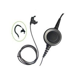 Micrófono audífono interconstruido en auricular con PTT grande para Kenwood Serie 80/90/140/180/NX200/410