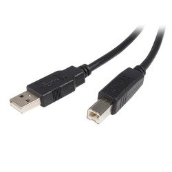 StarTech.com Cable USB de 3m para Impresora - 1x USB A Macho - 1x USB B Macho - Adaptador Negro