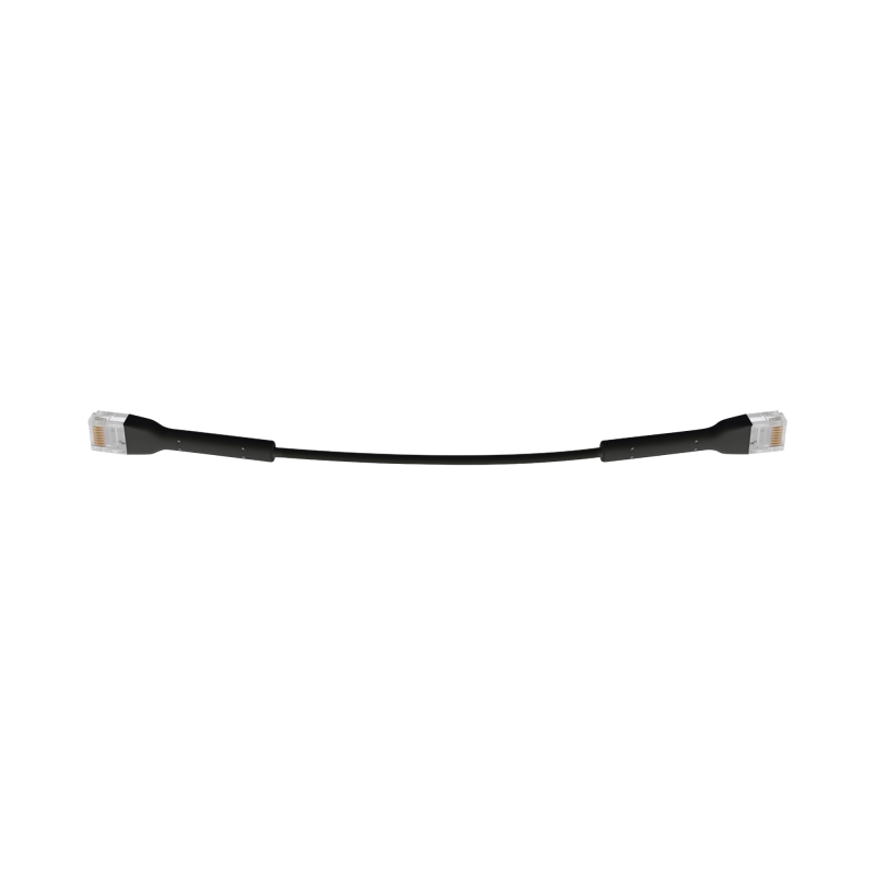 Unifi ethernet patch cable cat6 de 22 cm, color negro