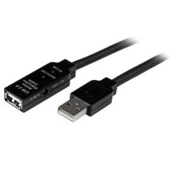 Cable Extensión Alargador USB 2.0 StarTech.com USB2AAEXT15M - Macho/hembra, 15 m, Negro