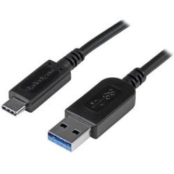 Cable USB StarTech.com - 1 m, USB A, USB C, Macho/Macho, Negro