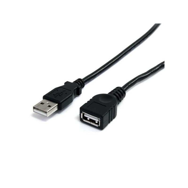 Cable de extensión StarTech.com - 3 m, USB A, USB A, Macho/hembra, Negro