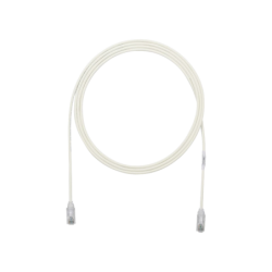 Cable de parcheo TX6, UTP cat6, diámetro reducido (28AWG), color blanco mate, 10ft