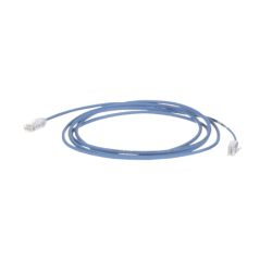 Cable de parcheo tx6, UTP Cat 6, diámetro reducido (28AWG), color azul, 43ft