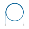 Cable de parcheo UTP Cat 6a, cm, LSZH, diámetro reducido (28AWG), color azul, 15ft