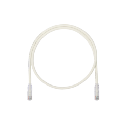 Cable de parcheo UTP, Cat 6a, 24 AWG, cm, color blanco, 1ft