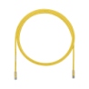 Cable de parcheo UTP, Cat 6a, 24 AWG, cm, color amarillo, 10ft