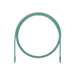 Cable de parcheo UTP, Cat 6a, 24 AWG, cm, color verde, 3ft