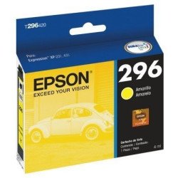 Cartucho Epson modelo 296 amarillo, para XP-231, XP-431