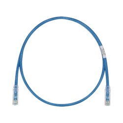 Cable de parcheo tx6, UTP Cat 6, 24 AWG, cm, color azul, 30ft