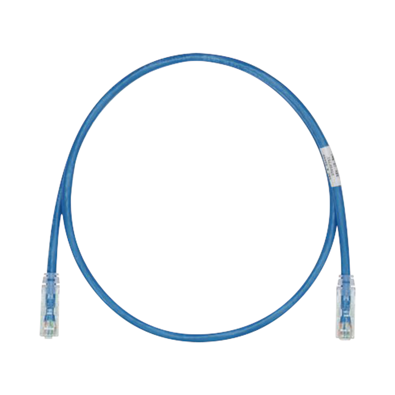 Cable de parcheo tx6, UTP Cat 6, 24 AWG, cm, color azul, 30ft