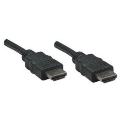 Cable HDMI Manhattan de alta velocidad 4k 3d m-m blindado color negro 3m 10ft