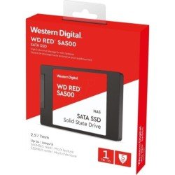 Unidad de estado sólido SSD WD Red SA500 2.5 1TB SATA3 6GB/s 7mm lect 560mb/s escrit 530mb/s