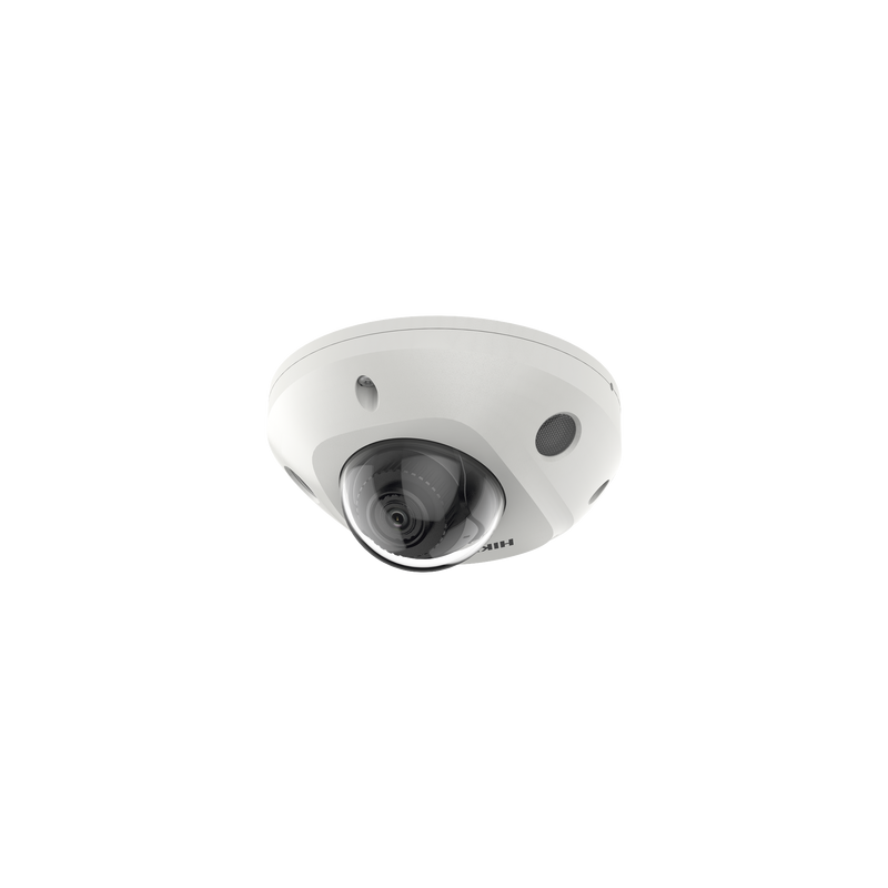 Mini Domo IP 4 Megapixel, Lente 2.8 mm, 30 mts IR EXIR, Micrófono Integrado /Exterior IP66, IK08, PoE, Entrada y salida de Audio