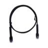 Cable de Parcheo Ultra Slim Con Bota Flexible UTP Cat6 - 3 m Negro Diámetro Reducido