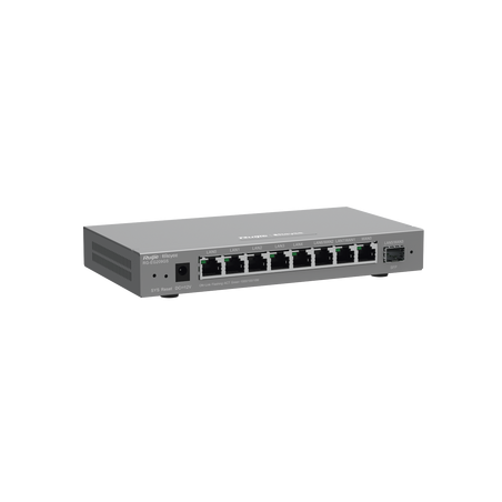 Router Balanceador Cloud, 8 puertos gigabit y 1 puerto SFP, soporta 4x WAN configurables, hasta 200 clientes.