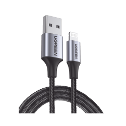 Cable USB-A a Lightning, 1 Metro, Certificado MFi, Carga Rápida 5V, 2.