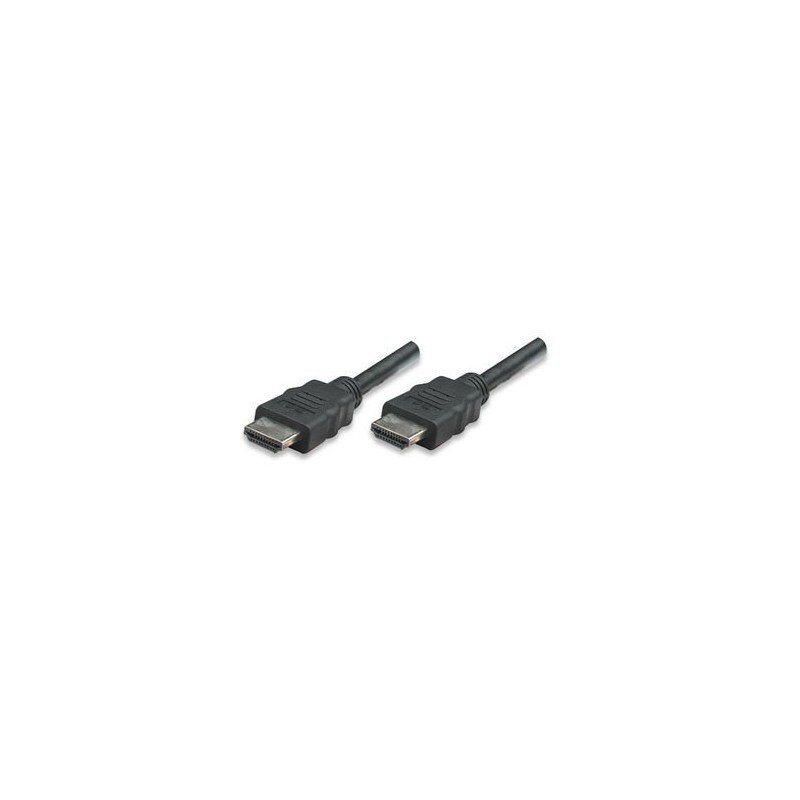 Cable HDMI de alta velocidad con canal ethernet m-m blindado negro 2 m